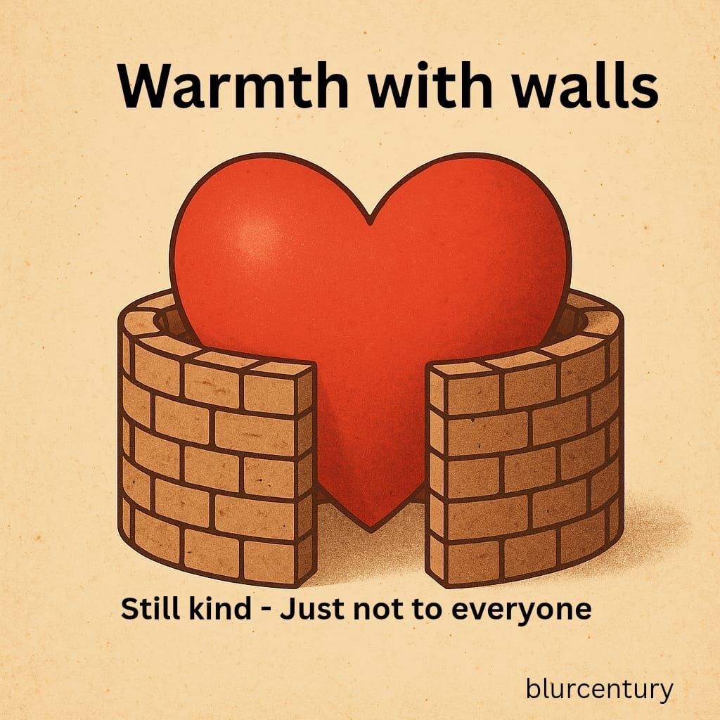 Warmth with Walls — Still kind—just not to everyone.